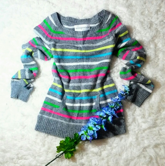 Aeropostale Sweaters - Colorful Striped Sweater